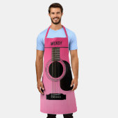 ピンクギターカスタム エプロン (着用した状態)