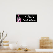 ピンクギターロックスター甘い16バナーポスター ポスター (キッチン)