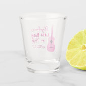 ピンクギター最後のバッシュでNashバチェロレッテ ショットグラス (裏面)