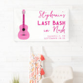 ピンクギター最後のバッシュでNashバチェロレッテ 横断幕 (インサイチュ)