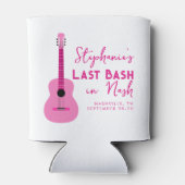 ピンクギター最後のバッシュでNashバチェロレッテ 缶クーラー (裏面)