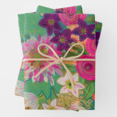 ピンクギフトラップの暴動 ラッピングペーパーシート (インサイチュ)