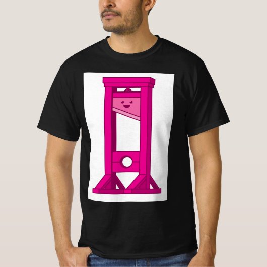 ピンクギロチンブラックTシャツ Tシャツ (正面)