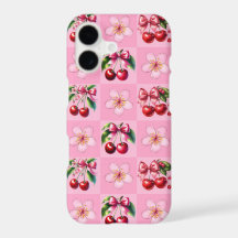 ピンクギンガムの桜柄
