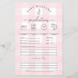 ピンクギンガムバニーベビー予測ゲーム