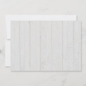 ピンクギンガムファームテーマアニマルガール誕生日 招待状 (裏面)