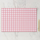 ピンクギンガムファーム誕生日紙ランチョンマット ペーパーパッド (インサイチュ)