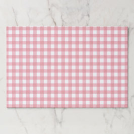 ピンクギンガムファーム誕生日紙ランチョンマット ペーパーパッド