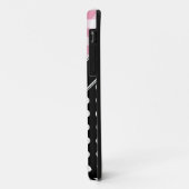 ピンクギンガムブラック水玉模様iPhone 5ケース Case-Mate iPhoneケース (裏面/左)