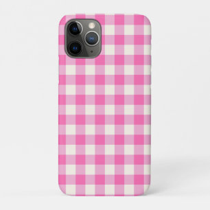 ピンクギンガムプレイドコテージコア iPhone 11 PROケース