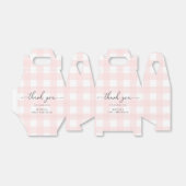 ピンクギンガム誕生日サンキューオファーボックス フェイバーボックス (折り畳みなし)