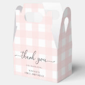 ピンクギンガム誕生日サンキューオファーボックス フェイバーボックス (オープン)