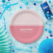 ピンクギークシックバイナリコード紙プレート ペーパープレート (パーティー)