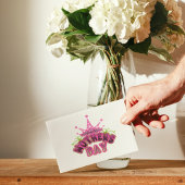 ピンククイーンクラウンハッピーマザーズ日葉書 ポストカード