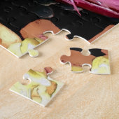 ピンククイーンプロテアオーストラリア先住民フローラ2号 ジグソーパズル (側面)