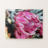 ピンククイーンプロテアオーストラリア先住民フローラ2号 ジグソーパズル (横)