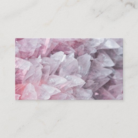 ピンククォーツマインド体スピリットエネルギー 名刺 (正面)