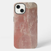 ピンククォーツ自然石ルックフォンケース iPhoneケース (裏面)
