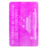 ピンクククルーズシップキャビンステートルームドアNo料理 マグネット (縦)