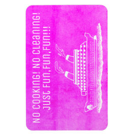 ピンクククルーズシップキャビンステートルームドアNo料理 マグネット