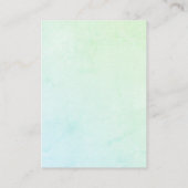 ピンククジラ海おむつラッフルベビーガールシャワー エンクロージャーカード (裏面)