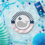 ピンククジラ紙プレート ペーパープレート (パーティー)