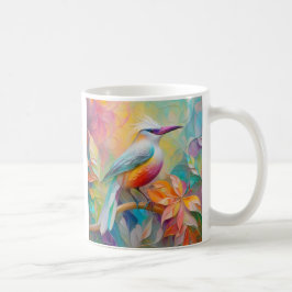 ピンククチバシの赤い胸の幻想的な鳥 コーヒーマグカップ