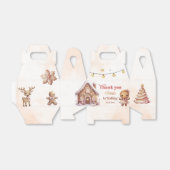 ピンククッキーのクリスマスバースデーパーティー フェイバーボックス (折り畳みなし)