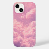 ピンククラウドの美しいiPhoneケース 夢のような空のデザイン Case-Mate iPhoneケース (裏面)