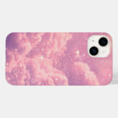 ピンククラウドの美しいiPhoneケース 夢のような空のデザイン Case-Mate iPhoneケース (裏面 (横))