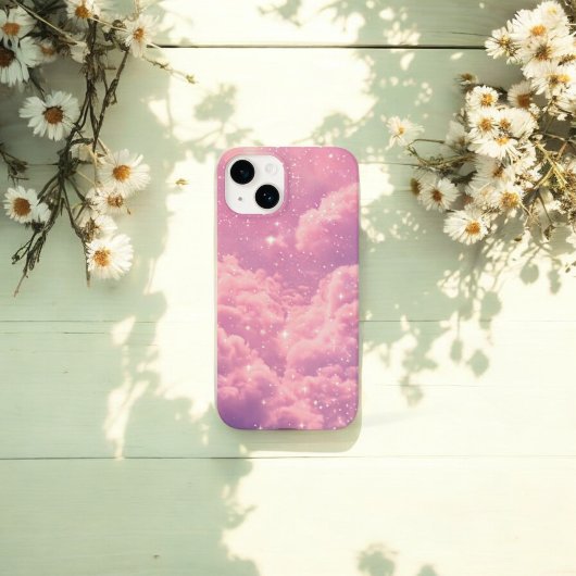 ピンククラウドの美しいiPhoneケース 夢のような空のデザイン Case-Mate iPhoneケース