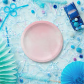 ピンククラウドグリッター ペーパープレート (パーティー)