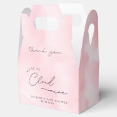 ピンククラウドナイン赤ちゃんシャワー フェイバーボックス (オープン)