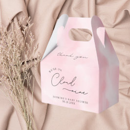 ピンククラウドナイン赤ちゃんシャワー フェイバーボックス