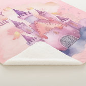 ピンククラウド上のハッピーパレスを選択 シェルパブランケット (3/4)