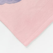 ピンククラウド上のハッピーパレスを選択 フリースブランケット (角)