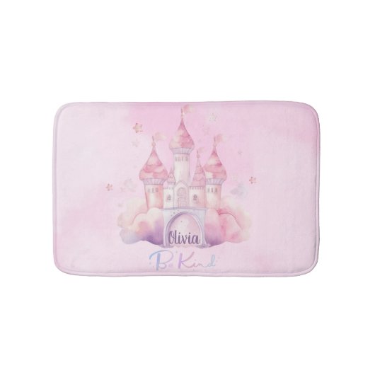 ピンククラウド上の親切な宮殿 バスマット (正面)