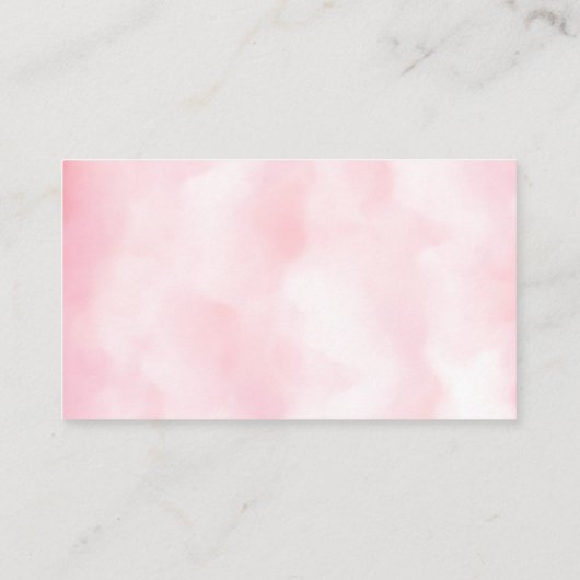 ピンククラウド9ベビーシャワーエンクロージャカード エンクロージャーカード (裏面)