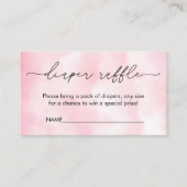 ピンククラウド9ベビーシャワーエンクロージャカード エンクロージャーカード (正面)