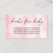 ピンククラウド9ベビーシャワーブックベビー エンクロージャーカード (正面)