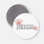 ピンククラウンアンドワンドプリンセス マグネット (正面/裏面)