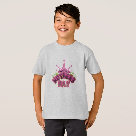 ピンククラウンハッピーマザーズ日男の子Tシャツ Tシャツ (正面フル)