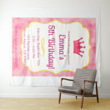 ピンククラウンバースデー招待状 | zazzlemade マジック