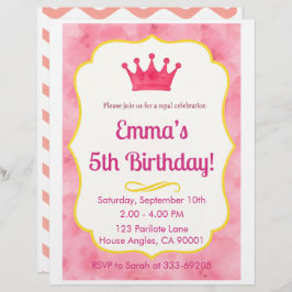 ピンククラウン誕生日招待状 | ザズレメイド魔法 レターヘッド