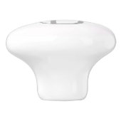 ピンククラウン&ド王室のットパーソナライズされたレターノブ セラミックノブ (側面)