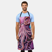 ピンククラクンタコ触手 エプロン (着用した状態)