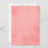 ピンククラシカルフローラ結婚ズ 招待状 (裏面)