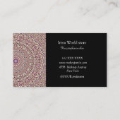 ピンククラシックとブラックの黒マンダラ 名刺 (裏面)