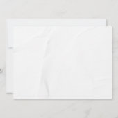 ピンククラシックのボーエレガントフォトブライダルシャワー 招待状 (裏面)