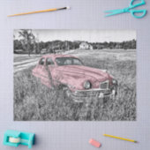 ピンククラシックの車デコペティッシュペーパー 薄葉紙 (クラフト)